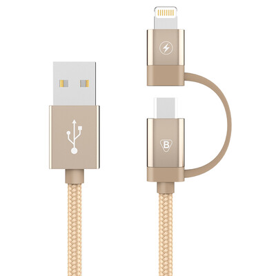 

BIAZE MFi сертифицированный кабель для передачи данных Apple 8/7/6 Combo Эндрюс телефон зарядное устройство 1 метр золота iPhone5 / 6s / 7/8 / X / новый iPad Air F02