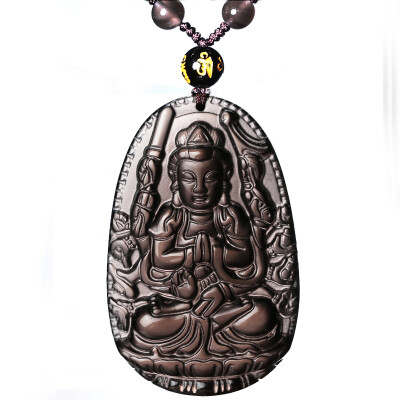 

Cixi Pavilion ice kind obsidian pendant zodiac necklace pendant mascot men and women with the money is the chicken