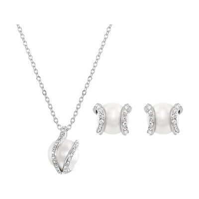 

SWAROVSKI Swarovski Nude Set Bead Necklace Stud Earrings Set