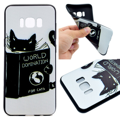 

Cat Pattern Soft Thin TPU Rubber Silicone Gel Case Cover for Samsung GALAXY S8