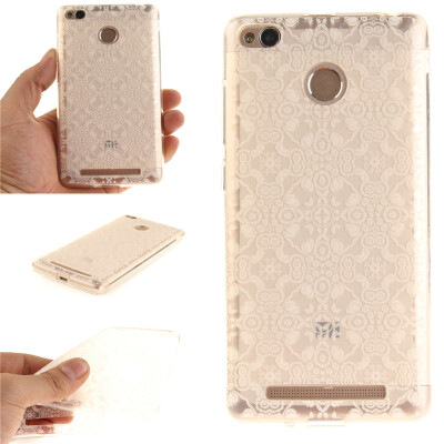 

Half white flowers Pattern Soft Thin TPU Rubber Silicone Gel Case Cover for XiaoMi Redmi 3s/Redmi 3X/Redmi 3S Prime