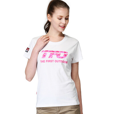 

ПЕРВЫЙ OUTDOOR футболка пот дышащий досуг открытый с короткими рукавами футболка 613614 женский розовый L код