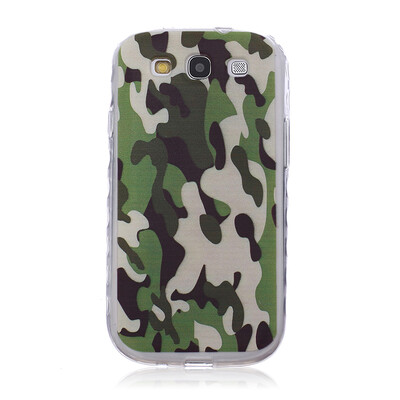 

Camouflage Pattern Soft Thin TPU Rubber Silicone Gel Case Cover for SAMSUNG GALAXY S3 I9300