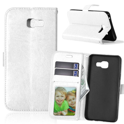 

White Style Classic Flip Cover with Stand Function and Credit Card Slot for SAMSUNG GALAXY A5 2106/A510