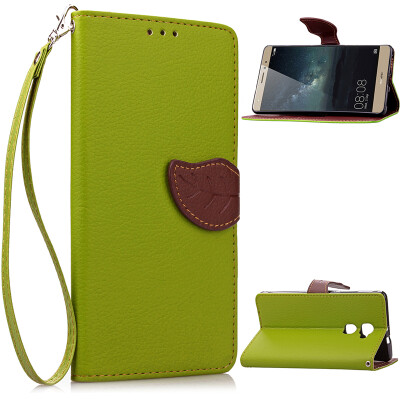 

Green Design PU Leather Flip Cover Wallet Card Holder Case for Huawei Mate S