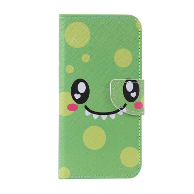 

Green Smile Design PU Leather Flip Cover Wallet Card Holder Case for SAMSUNG J710 J72016