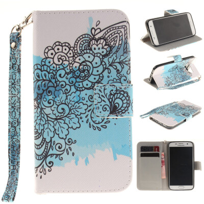 

Butterfly flowers Design PU Leather Flip Cover Wallet Card Holder Case for SAMSUNG GALAXY S7