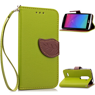 

Green Design PU Leather Flip Cover Wallet Card Holder Case for LG Leon C40