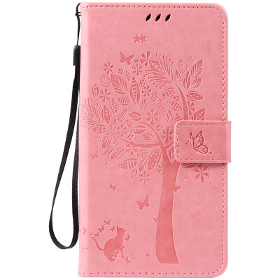 

Pink Tree Design PU Leather Flip Cover Wallet Card Holder Case for HUAWEI HONOR 5A