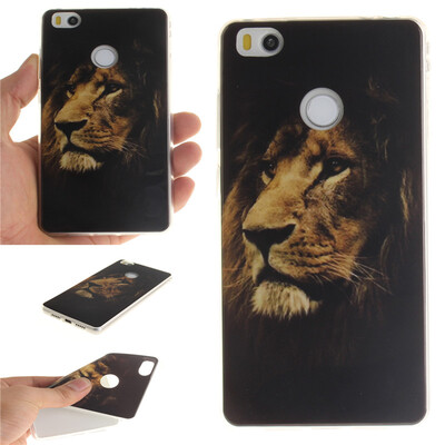 

Lions Pattern Soft Thin TPU Rubber Silicone Gel Case Cover for XIAOMI MI 4S