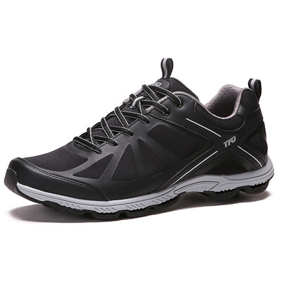 

THE FIRST OUTDOOR cross-country running shoes comfortable breathable outdoor shoes wear running shoes 851704 male models black / light gray 43 yards