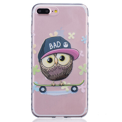 

Сова Pattern Мягкий тонкий ТПУ Резиновая крышка силиконовый гель чехол для IPHONE 7 Plus