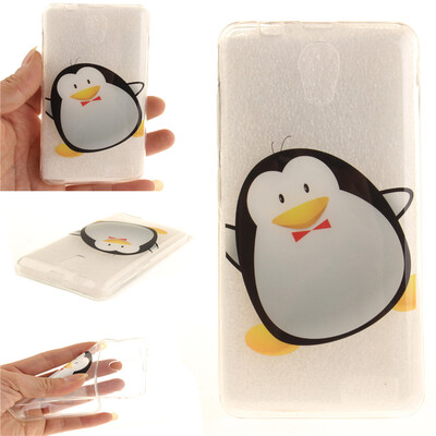 

Cartoon penguin Pattern Soft Thin TPU Rubber Silicone Gel Case Cover for Lenovo A319