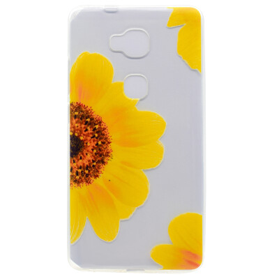 

Sunflower Pattern Soft Thin TPU Rubber Silicone Gel Case Cover for Huawei Honor 5X