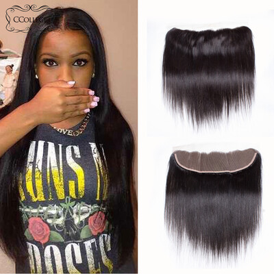 

CCollege Hair Products 8A Lace Frontal Brazilian Virgin Hair Straight Frontal With Natural Hair 100% huamn hair Free Shipping