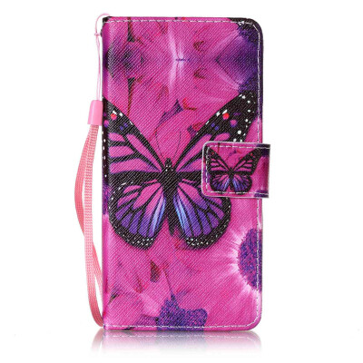 

Black Butterfly Design PU Leather Flip Cover Wallet Card Holder Case for Wiko Lenny 3