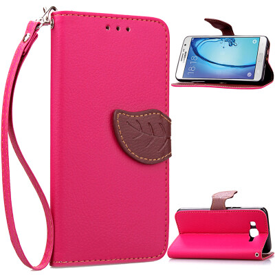 

Pink Design PU Leather Flip Cover Wallet Card Holder Case for Samsung Galaxy On7G6000