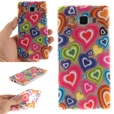 

Colorful love Pattern Soft Thin TPU Rubber Silicone Gel Case Cover for SAMSUNG GALAXY A3