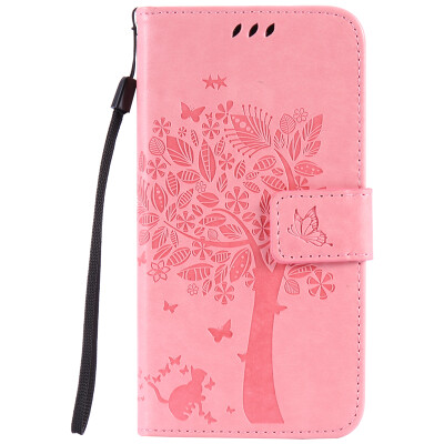 

Pink Tree Design PU кожа флип крышку кошелек карты держатель чехол для HUAWEI Y6