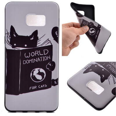 

Cat Pattern Soft Thin TPU Rubber Silicone Gel Case Cover for Samsung Galaxy S6 Plus