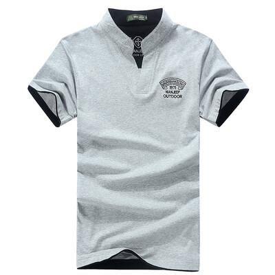 

Jeep Shield (NIAN JEEP) Short Sleeve T-Shirt Male V-Neck Outdoor Mountaineering Leisure T-Shirt 9251 White XL