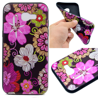 

Color flowers Pattern Soft Thin TPU Rubber Silicone Gel Case Cover for Samsung Galaxy J7 2017J710