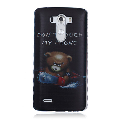 

Bear Pattern Soft Thin TPU Rubber Silicone Gel Case Cover for LG G3