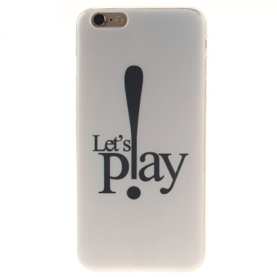 

Let's Play Pattern Soft Thin TPU Rubber Silicone Gel Case Cover for IPHONE 6 Plus/6S Plus