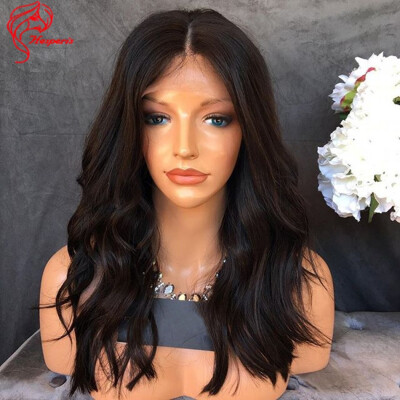 

Hesperis Best Quality Peruvian Virgin Wavy Glueless Lace Front Human Hair Wigs With Baby Hair For Black Women