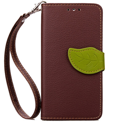 

Brown Design PU Leather Flip Cover Wallet Card Holder Case for HTC One M8 Mini