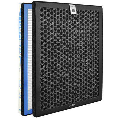 

Cappa Adaptation TCL Фильтр для фильтров воздуха A12B HEPA + Активированный карбоновый комплект для TCL F210B / F220B / F210A / F220A Черный + белый