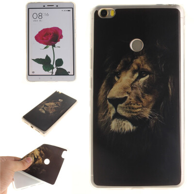 

Lions Pattern Soft Thin TPU Rubber Silicone Gel Case Cover for XIAOMI Mi Max