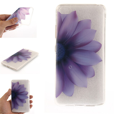 

Half flower Pattern Soft Thin TPU Rubber Silicone Gel Case Cover for Lenovo S90