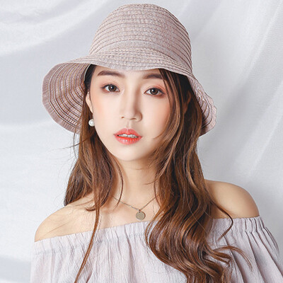 

Jingdong Supermarket Meng Si Ke MSEK WMZ170778 hat female Korean version of the wild sun hat outdoor pot cap hat cap blue