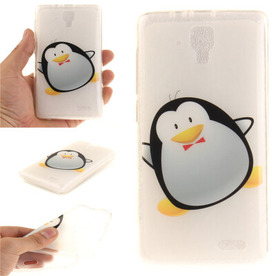 

Cartoon penguin Pattern Soft Thin TPU Rubber Silicone Gel Case Cover for Lenovo A536