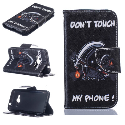 

Grim Reaper Design PU Leather Flip Cover Wallet Card Holder Case for SAMSUNG Galaxy J1 2016J120F