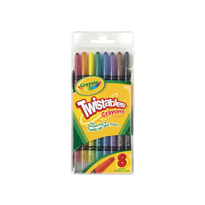 

Painted Crayola 8 colors can be twisted crayons 52-7408