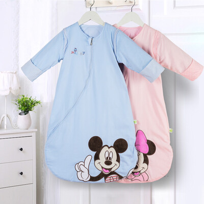 

Disney baby baby sleeping bag anti-kick zipper can be sleeved sleeping bag 731908100 light blue 80cm