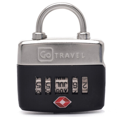 

GO TRAVEL Go Customs Locks TSA Password Lock Pad Locking Trolley Bags Traveling Case Anti-theft Lock Cargo Locking Locking Date Password Lock 355 Black