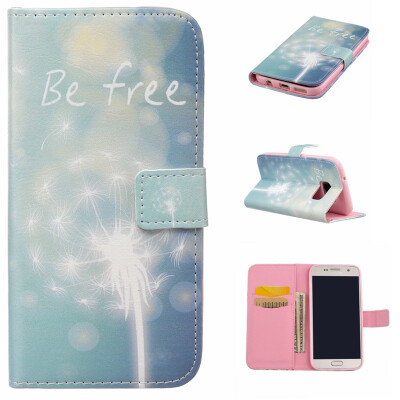 

Green dandelion Design PU Leather Flip Cover Wallet Card Holder Case for SAMSUNG Galaxy S7 Plus