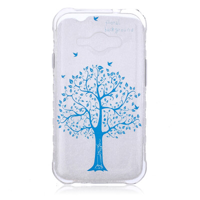 

Blue tree Pattern Soft Thin TPU Rubber Silicone Gel Case Cover for SAMSUNG GALAXY J1 Ace