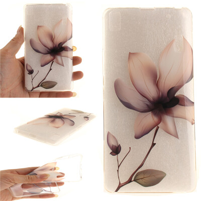 

Magnolia flower Pattern Soft Thin TPU Rubber Silicone Gel Case Cover for Lenovo K3 Note/A7000