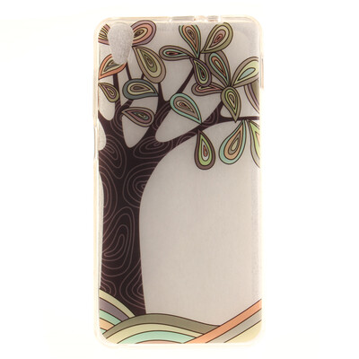 

Hand painted trees Pattern Soft Thin TPU Rubber Silicone Gel Case Cover for Lenovo S850
