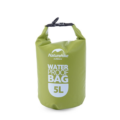 

NH mobile phone clothing waterproof bag outdoor camera drift bag swimming waterproof bag with stooge 5L tender green