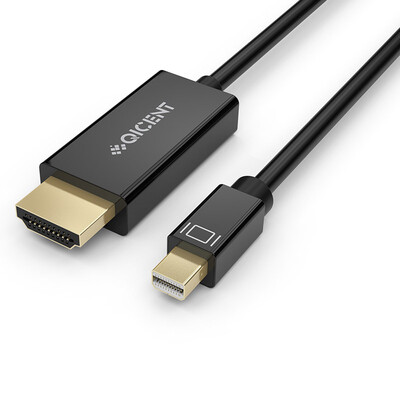 

QIC MTD-20-BK Mini DP для DVI передачи головки адаптер HD мини Displayport Интерфейсный кабель Apple MacBook / Air Pro TV доступа проектор молнии интерфейс 2 м
