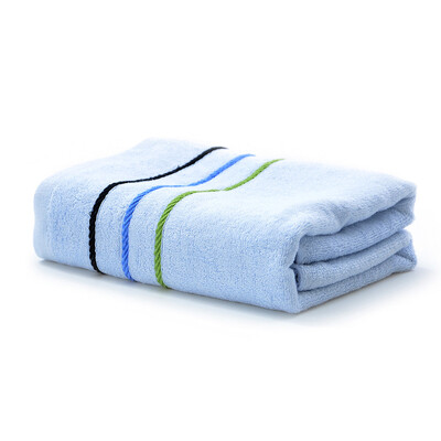 

Bamboo bamboo fiber towel soft&comfortable skin-friendly bamboo charcoal bath towel color section of the blue