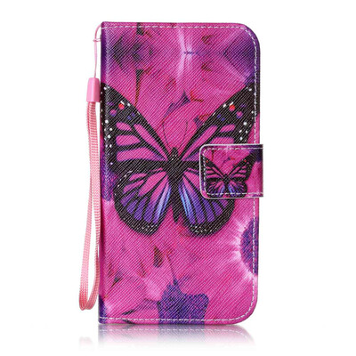 

Black Butterfly дизайн PU кожа флип крышку крышки кошелька карты чехол для Huawei Y625