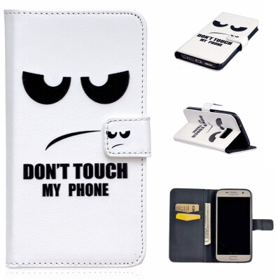 

Eye Design PU Leather Flip Cover Wallet Card Holder Case for SAMSUNG GALAXY S7 Plus