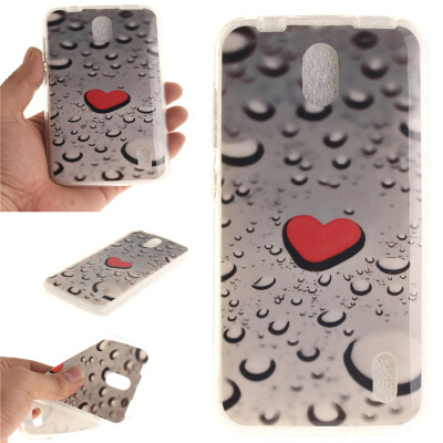 

Heart-shaped water droplets Pattern Soft Thin TPU Rubber Silicone Gel Case Cover for HUAWEI Y625