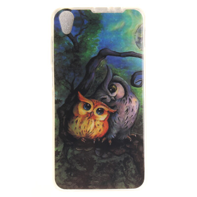 

Oil painting owl Pattern Soft Thin TPU Rubber Silicone Gel Case Cover for Lenovo S850